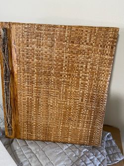 Fancy Natural Design Scrapbook Photo Album, (10) Pages on Fancy Paper with Parchment Paper, Hawaiian Album