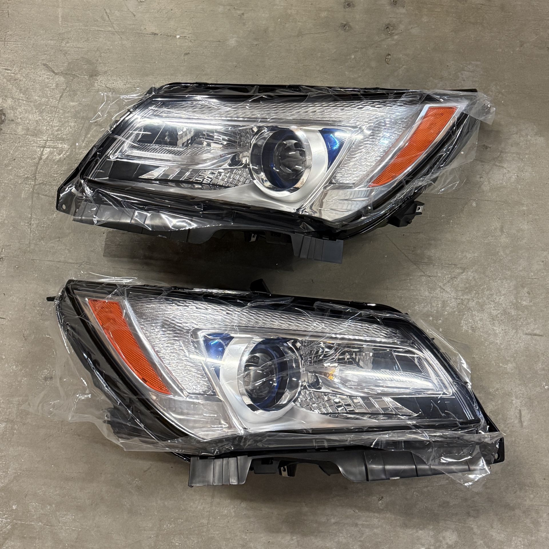 Pair 2014 2015 2016 Buick LaCrosse LED DRL Headlights Assembly Left Right Side Headlamps 