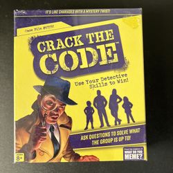 Crack the Code – What Do You MEME? Kids/Family Mystery Game New Sealed