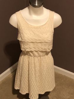 Cream Colored Lace Dress