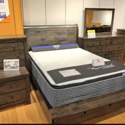 BEAUTIFUL NEW PETER QUEEN BEDROOM SET ON SALE ONLY $799. KING SET $899. IN STOCK SAME DAY DELIVERY 🚚 EASY FINANCING 