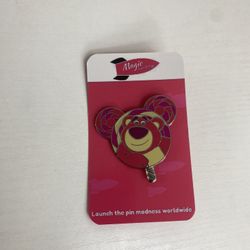 Disney trading pin featuring Lotso from the movie Toy Story 3