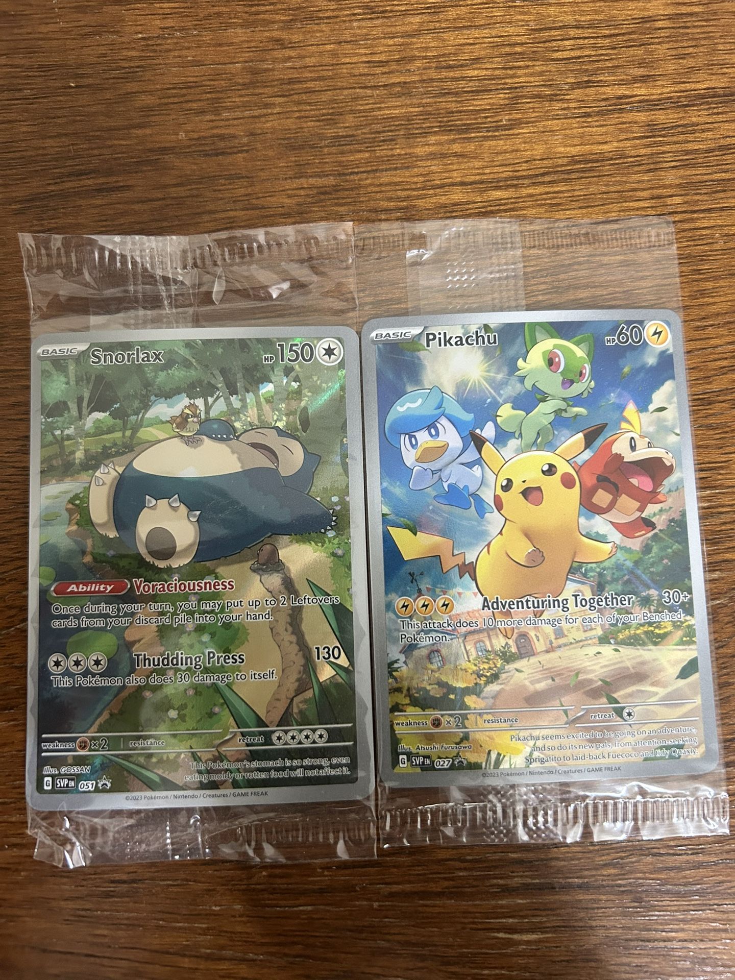 Pokemon TCG Sealed Promos Pikachu & Snorlax