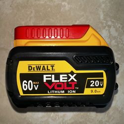 DeWALT  BATTERY 20V/60V  MAX FLEXVOLT  LITHIUM-ION  9.0AH  