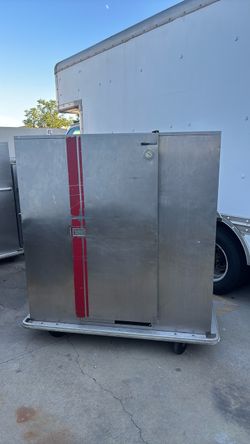 Used Carter Hoffman mobile banquet warming cabinet