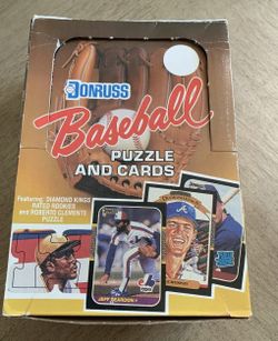 DONRUSS 1987 BASEBALL CARDS WAX PACK BONDS MADDUX RC - COMPLETE BOX