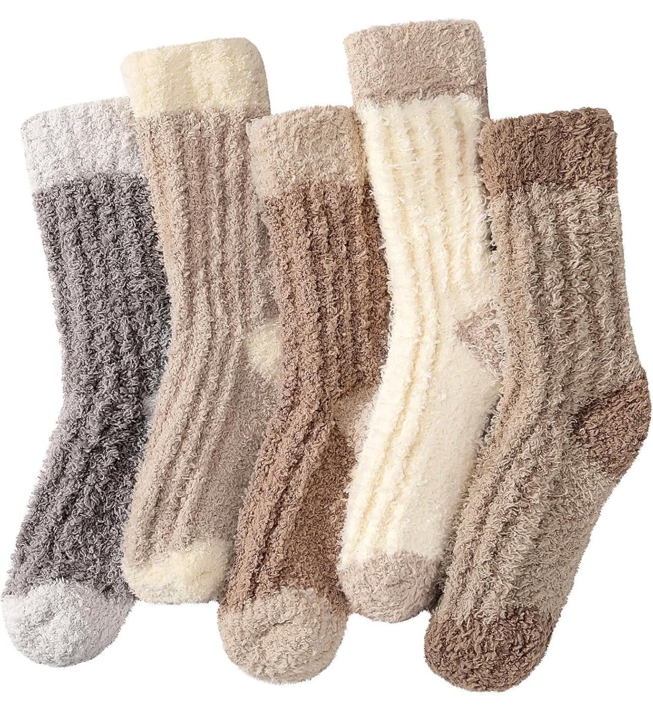 Tavaleu Fuzzy Socks for Women, Fluffy Socks Women, Winter Cozy Sock, Warm Slipper Home Sleeping Sock for Womens