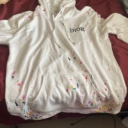 dior paint hoodie