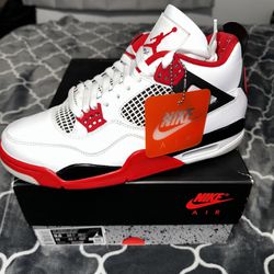 Nike Air Jordan 4 Retro Fire Red Size 9.5