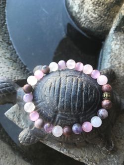 Mix gemstone stretch bracelet size 8 inches