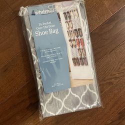 Brand New 24 Pocket Over The Door Shoe Bag 