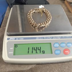 BRACELET  CUBAN  LINK  10K 114M4 GR 9" 