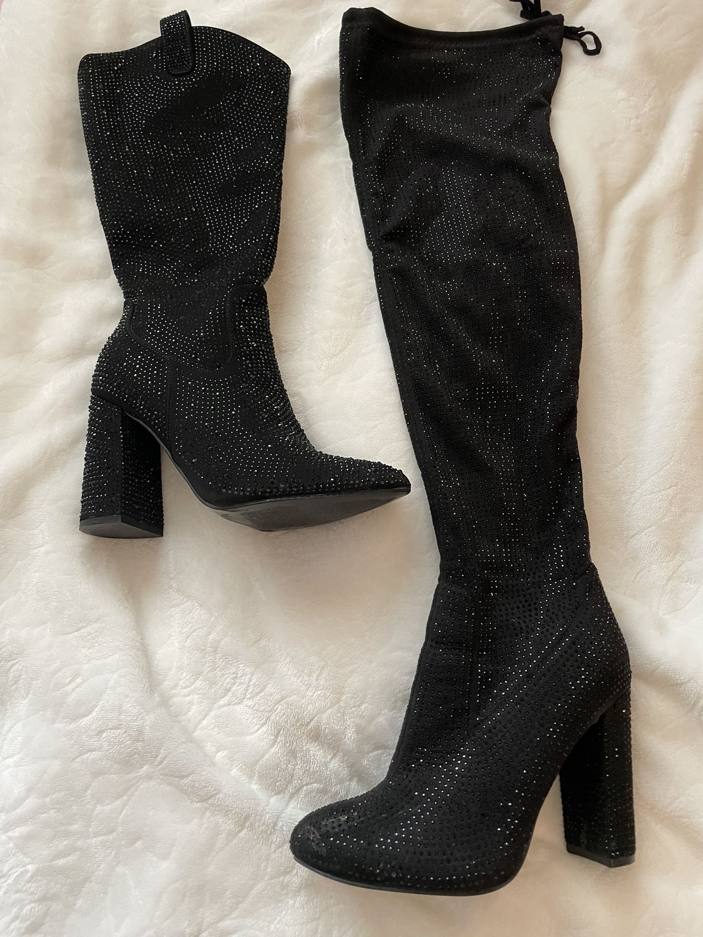 Black High Heel Boots