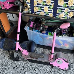 Kids Electric Pink Scooter 