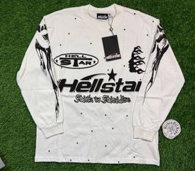 Hellstar Long Sleeve Graphic T-Shirt White