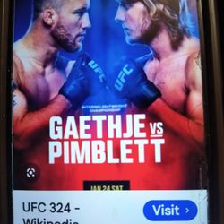 Tickets For UFC 324 At T-Mobile Arena 