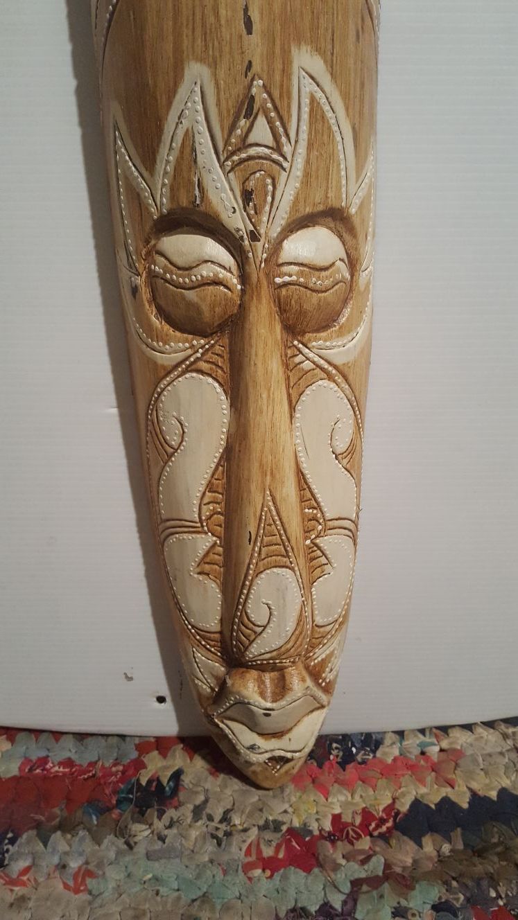 Vintage wood mask (ppu)