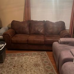 Rustic Leather Couch