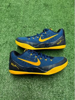 NIKE KOBE 9 EM GYM BLUE UNIVERSITY GOLD SIZE 9.5