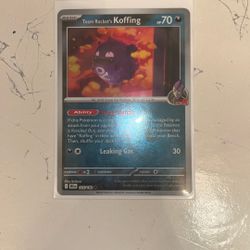 Team Rocket's Koffing #125 Reverse Holo Pokemon Destined Rivals