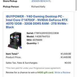 I Buy power Y40 Gaming Set Up