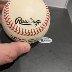 Tony Gwynn Beckett signed baseball