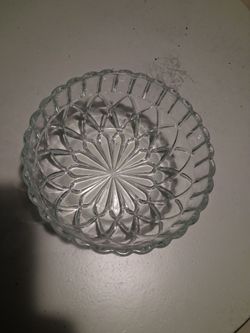 Vintage Kig Clear Glass Candy Dish