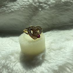 15 year ring in 14k gold