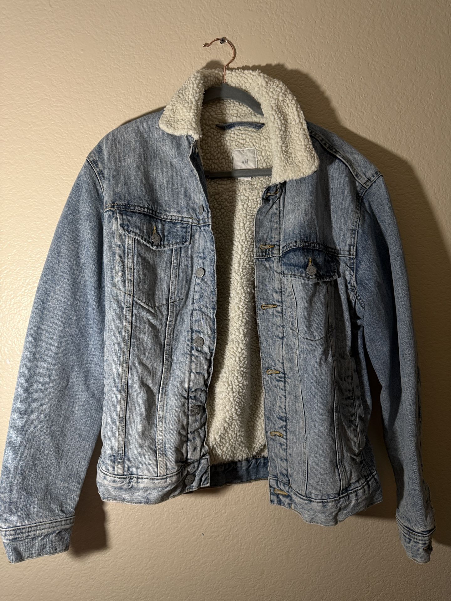 H&M Denim Sherpa Jacket
