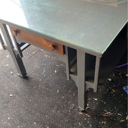 Antique Desk With Castors