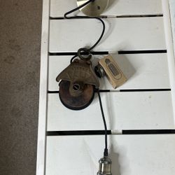 Antique, Pulley Custom, Pendant, Light Fixture