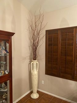 tall decorative VASE with branches