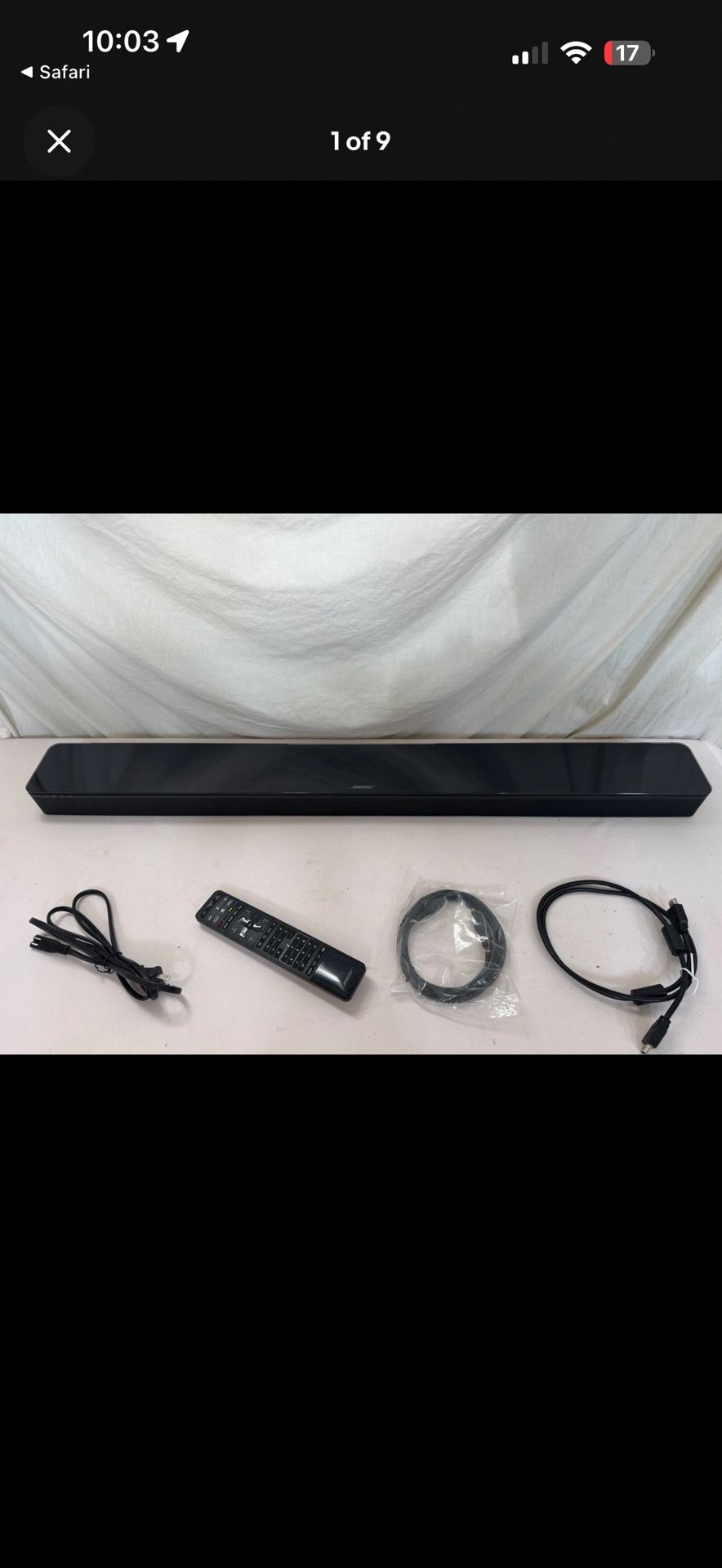 Complete Bose Surround Sound System Wireless Speakers Bass Soundbar 