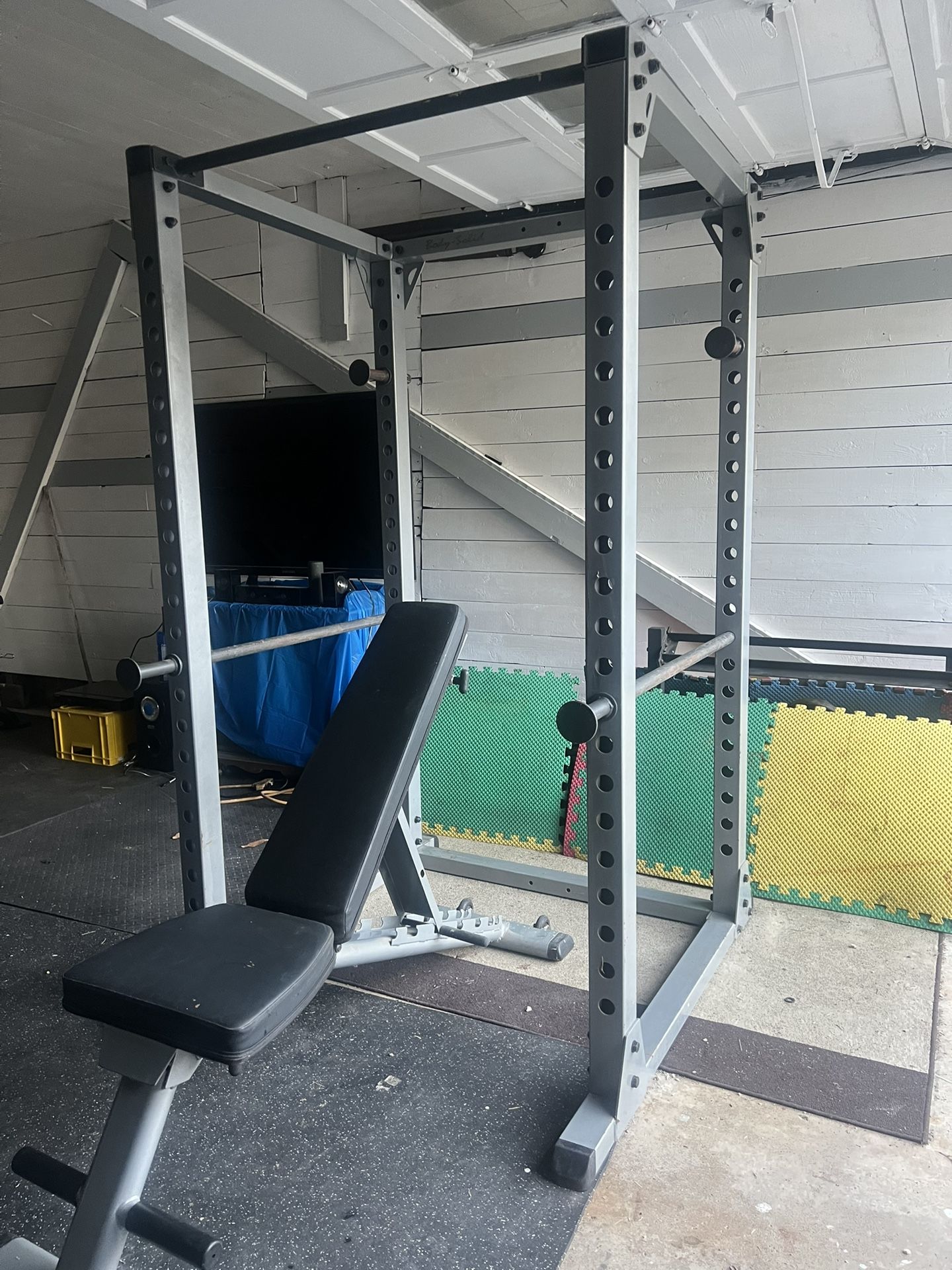 Body solid Power Squat Rack With Bench 