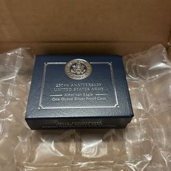 250th Anniversary United States Army American Eagle One Ounce Silver Proof Coin