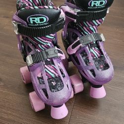 Girls Kids Rollerblades Size 12 - 2