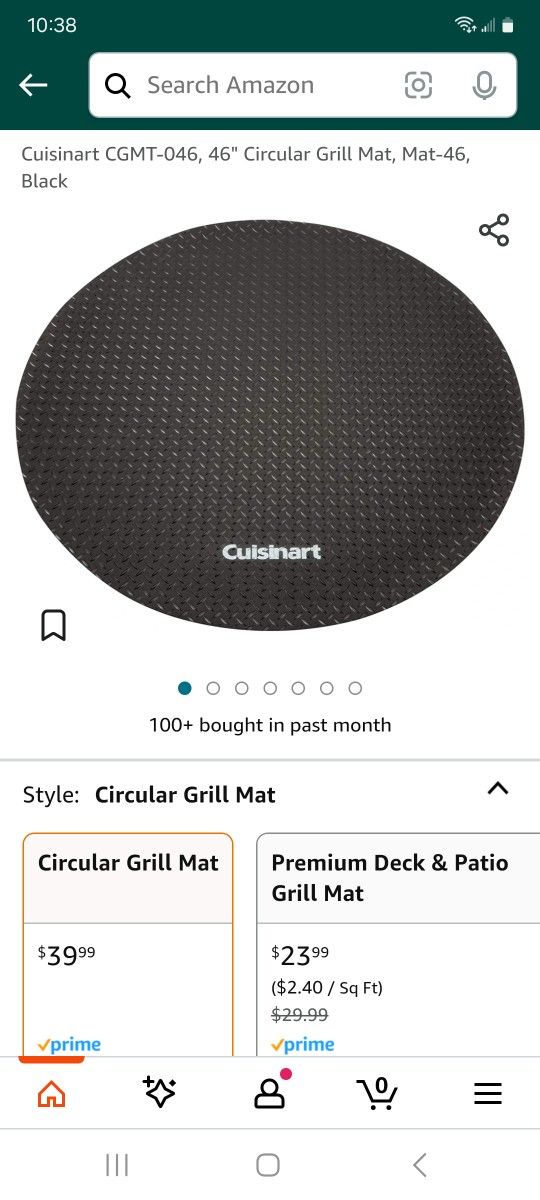 46" Grill Mat New Cuisinart