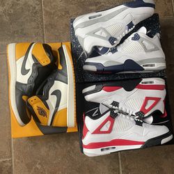 Jordan’s 1s & 4s size 10