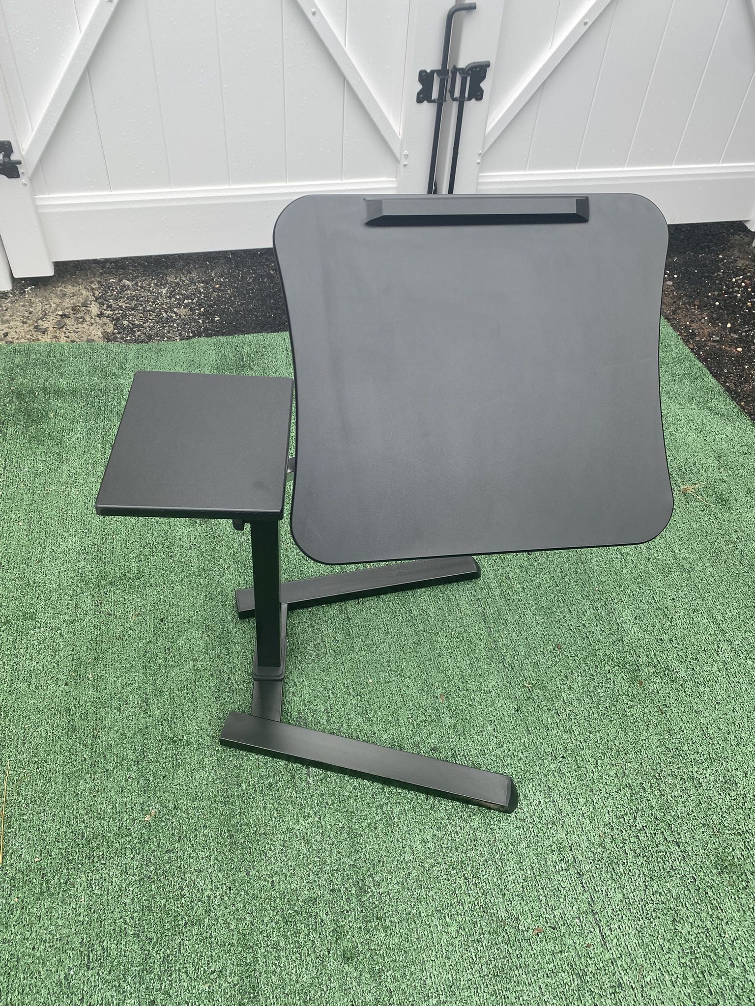 Adjustable Laptop Table | Portable Sofa Side Desk with Wheels