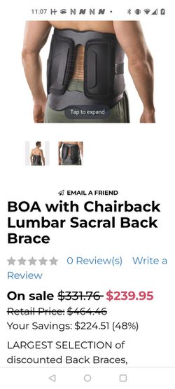 BOA Chairback Brace