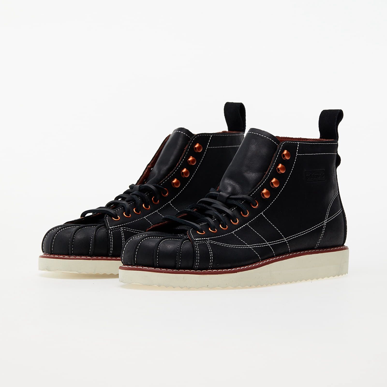 ADIDAS ORIGINALS SUPERSTAR LEATHER BOOTS - BLACK FZ2641 MEN/WOMEN UNISEX TRAINER