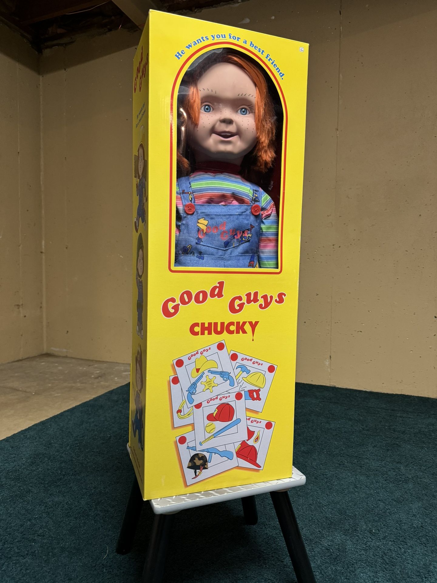 Spirit Halloween Good Guys Chucky Doll Childs Play 30 Inches In Box