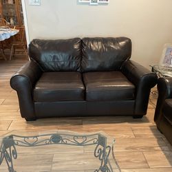 Custom Leather Couch Set