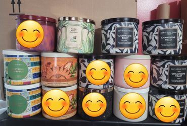 Bath Body 3 Wick Candles
