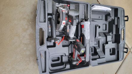 Craftsmen Cordless Power Tool Set with Case