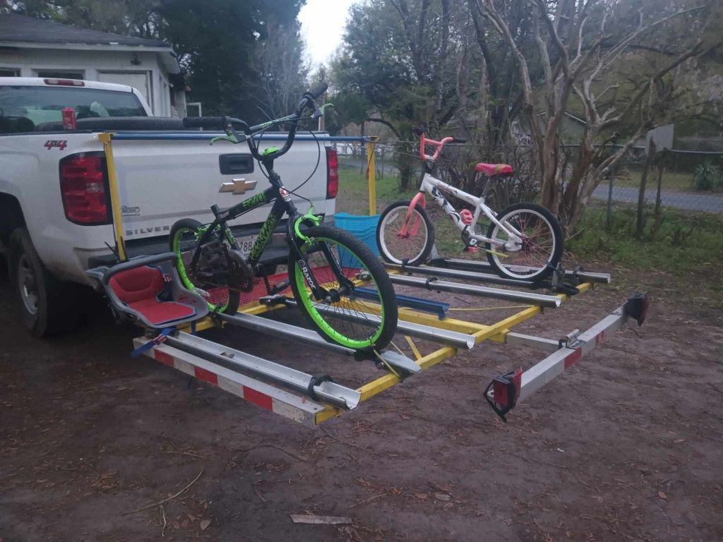 6 Bike Transporting Rack For Yard Or Truck