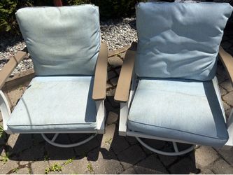 Hampton Bay Marina Point Swivel Patio Lounge Chairs – Set of 2