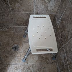 Almost new shower chair. Large shower bench. Regular shower bench, medical or handicaps were disabled percent use or just if you want to sit in the sh