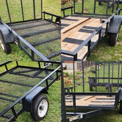 5x8 5x10 Utility Trailer Hauling