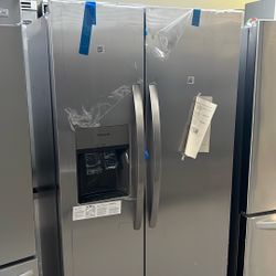 New Open Box Frigidaire Stainless Steel Side By Side Refrigerator 